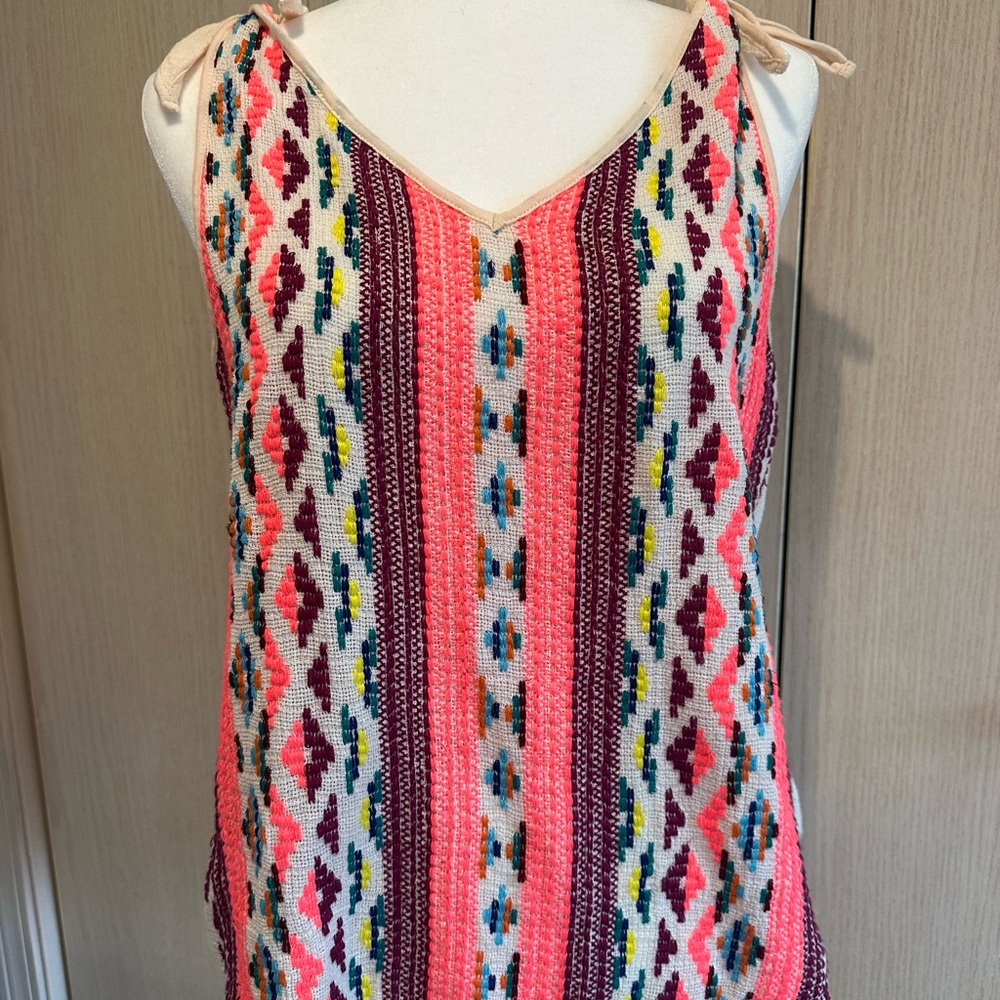 Dolan Multicolor Patterned Tank Top - image 1